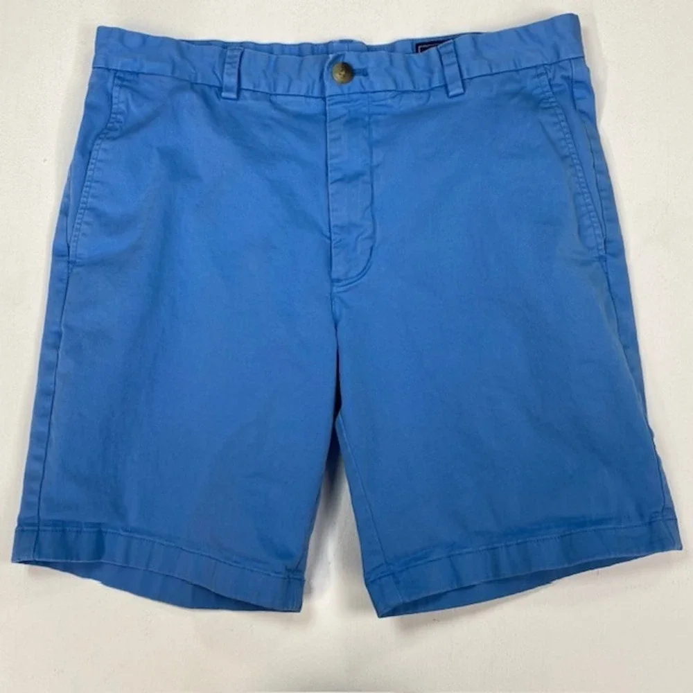 Vineyard Vines Mens 34 Breaker Shorts Blue‎ Stretch Cotton Chino 1H6027 SP20